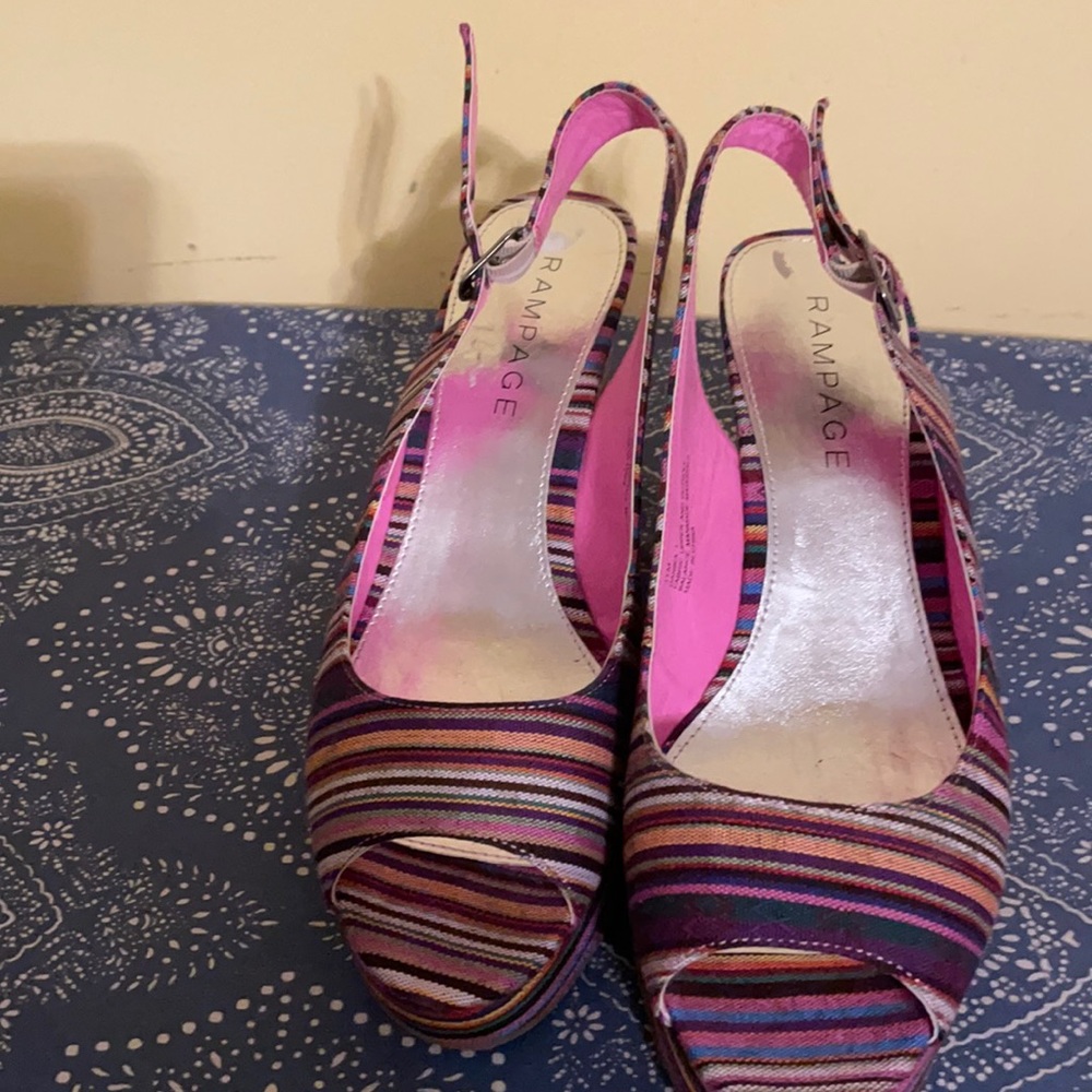 Stripped platforms. Never worn